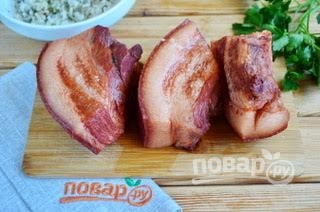 Как сварить сало в луковой шелухе с чесноком рецепт с фото пошагово