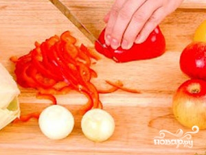 Рецепт Салат с красным сладким перцем