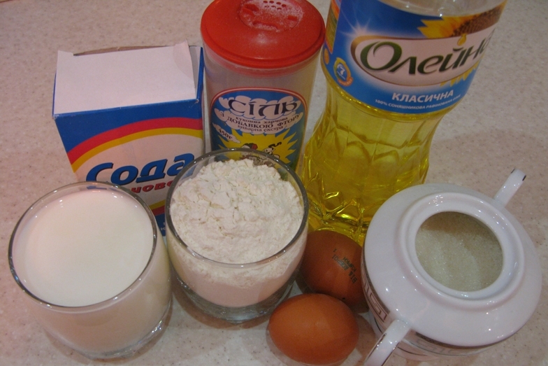 Рецепт Блины на молоке и кефире