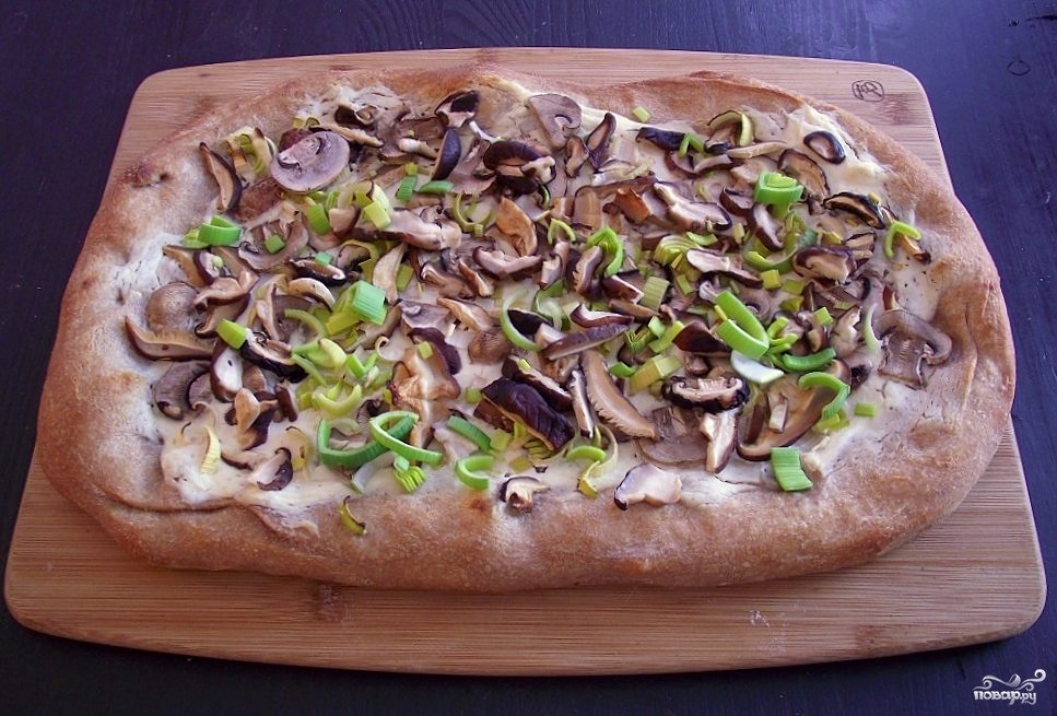 Рецепт Пицца с лесными грибами