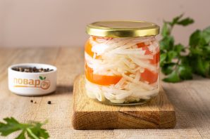 Маринованная черная редька