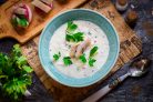 Окрошка с селедкой