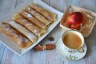 Постные блины с яблоками