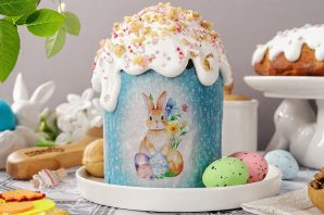 Шоколадный пасхальный кулич