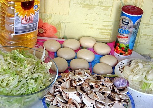 Рецепт Пирожки с капустой и грибами