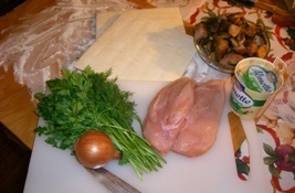 Рецепт Суфле из курицы с грибами