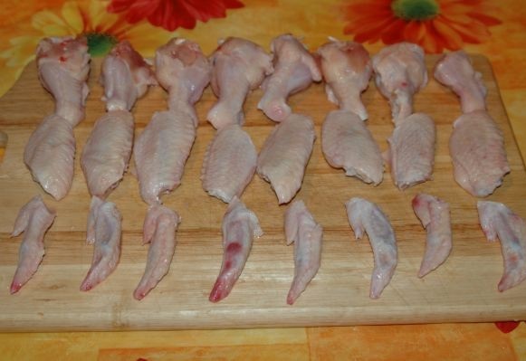 Рецепт Куриные крылышки в сметане