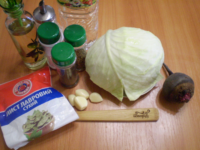 Рецепт Маринованная капуста со свеклой