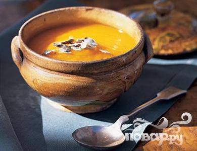 Рецепт Тыквенный суп с каштанами