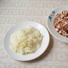 Рецепт Печень с рисом и грибами