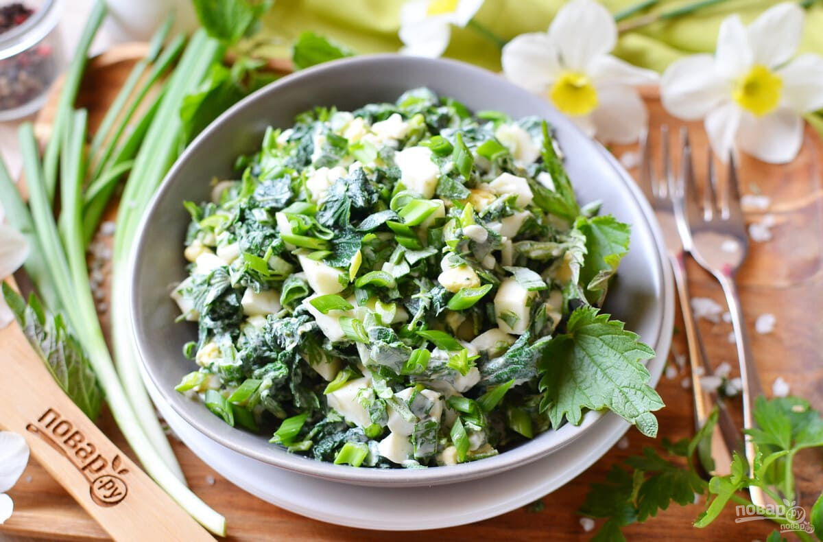 Салат из крапивы