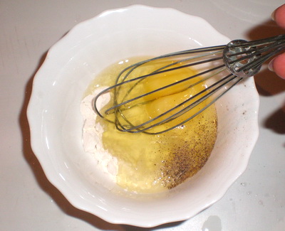 Рецепт Баклажаны в кляре с помидорами