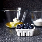 Рецепт Черничные оладьи с йогуртом