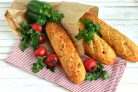 Французский хлеб с ветчиной