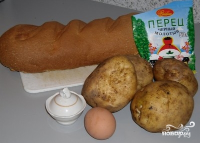 Рецепт Гренки с картофелем