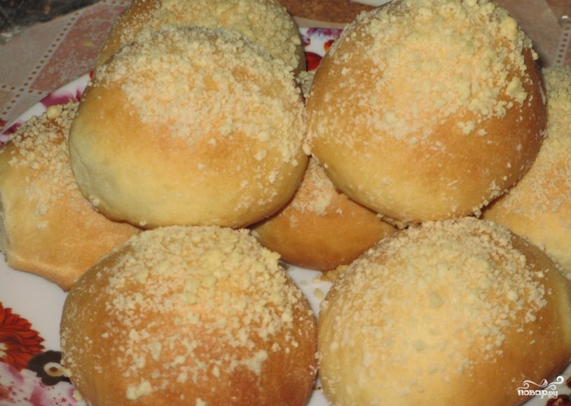 Рецепт Воздушные булочки с сахаром