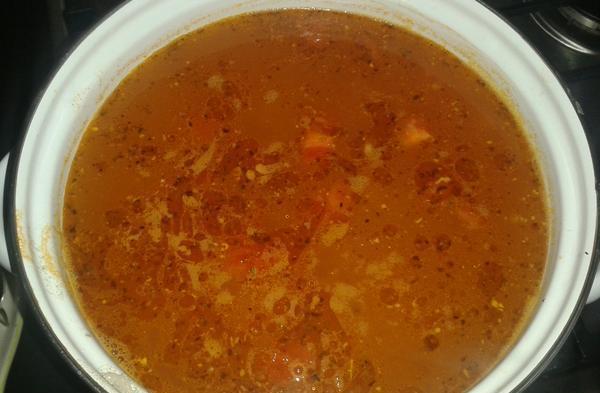 Суп из баранины с помидорами