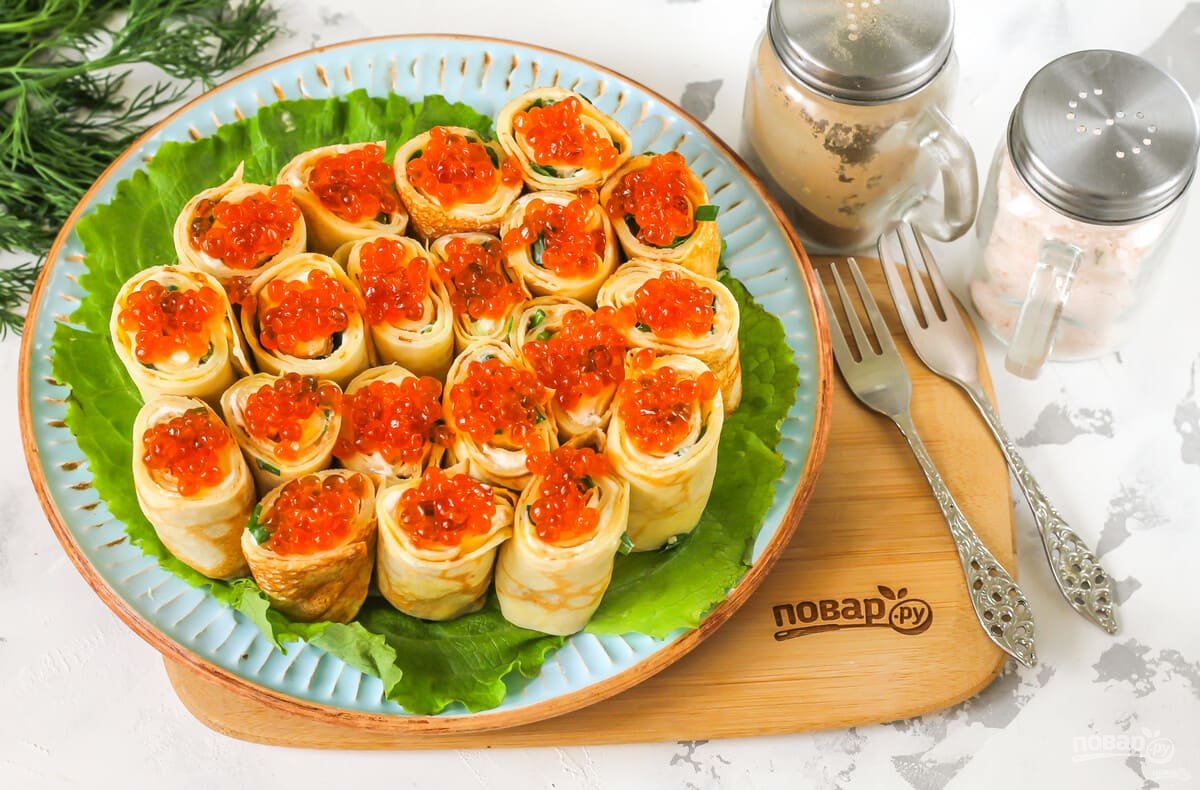 Блины с икрой