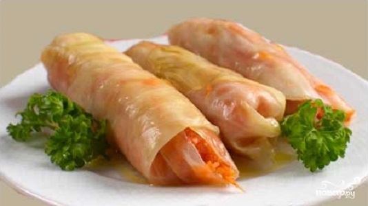 Рецепт Голубцы с морковкой по-корейски