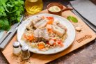 Ребрышки с перловкой