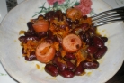 Сосиски с фасолью