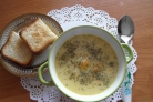Куриный суп с плавленым сыром на воде