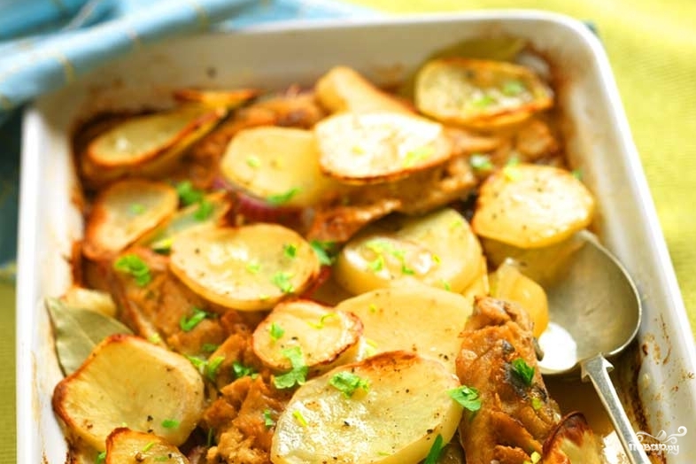 Рецепт Скумбрия, запеченная с картофелем