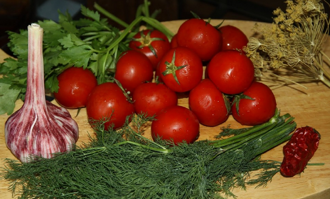 Рецепт Засолка помидоров холодным способом