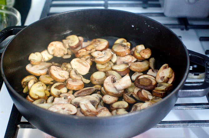 Рецепт Грибы, запеченные с макаронами