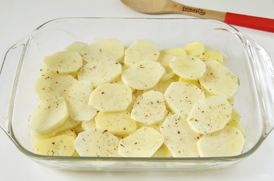 Тилапия в духовке с картошкой