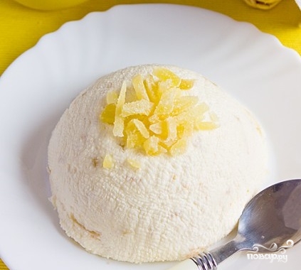 Рецепт Творожная пасха лимонно-имбирная