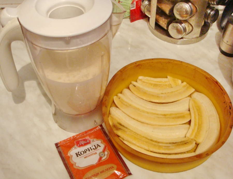Рецепт Банановая запеканка с йогуртом