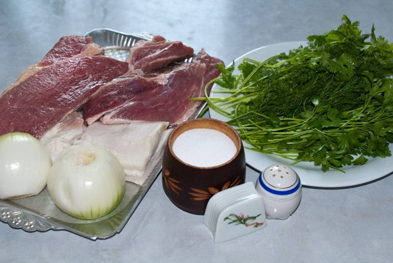 Рецепт Фарш из говядины и свинины