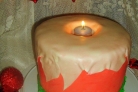 Рождественский торт из мастики