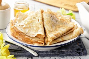 Блины с дырочками на кефире