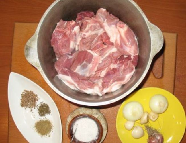 Рецепт Баранина в казане с картошкой