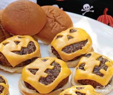 Рецепт Гамбургеры на Хэллоуин