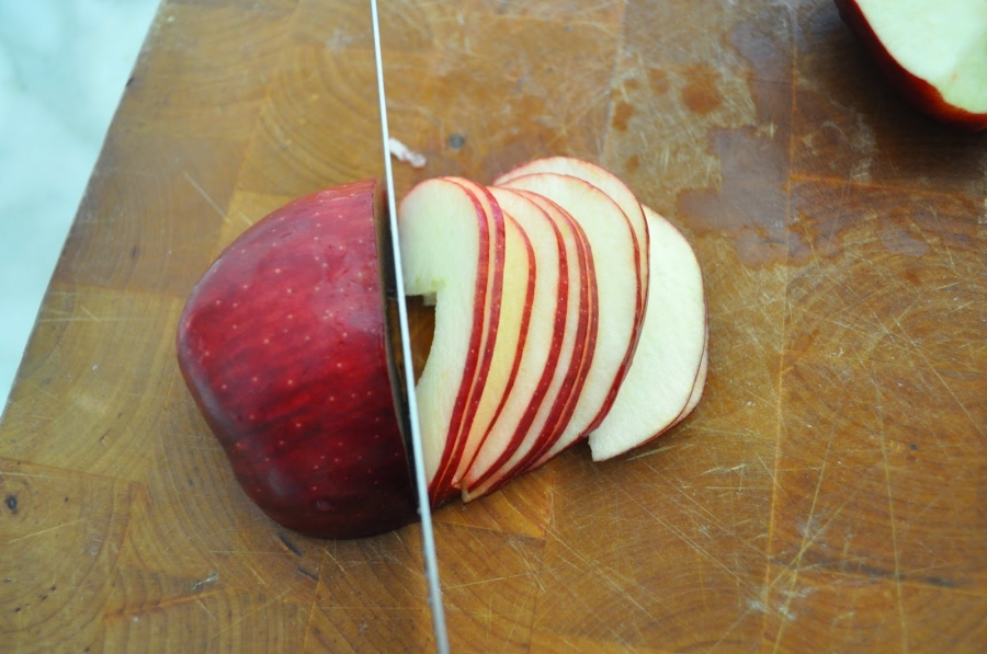 Рецепт Булочки из слоеного теста и яблок