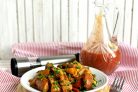 Маринованная свинина с овощами