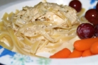 Тушеная курица в сливочном соусе