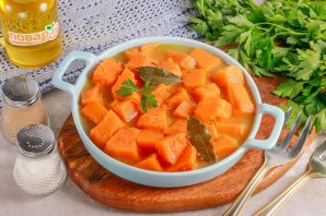 Тушеная тыква со сливочным маслом