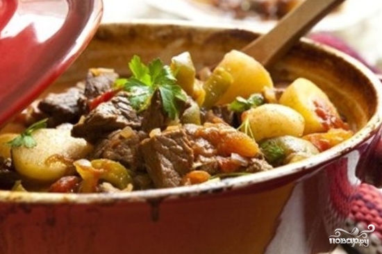 Рецепт Горячее праздничное мясное с овощами блюдо Нарханги