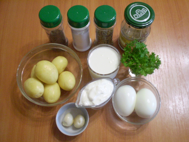 Рецепт Картофель под чесночным соусом