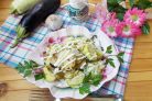 Салат с кабачками и баклажанами