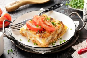 Лазанья, приготовленная в аэрогриле