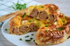 Улитка из лаваша в духовке