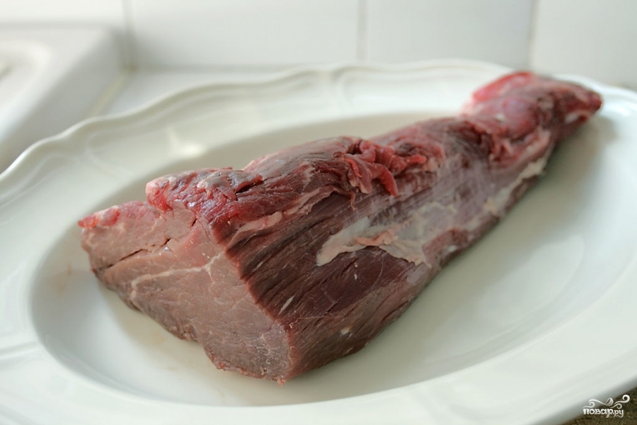 Рецепт Запеченная говяжья вырезка в духовке