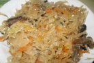 Капуста с грибами