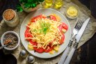 Салат с чипсами и шпротами