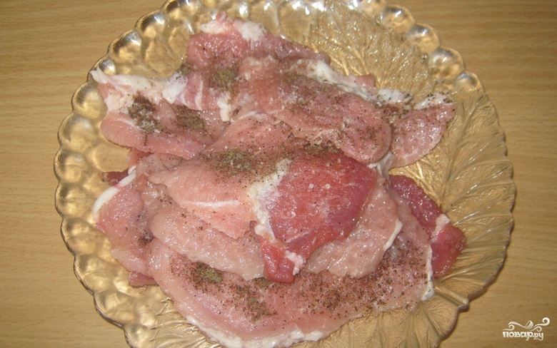 Рецепт Картошка со свининой и сыром в духовке